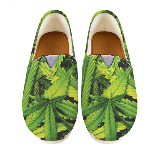 Cannabis Print Casual Shoes