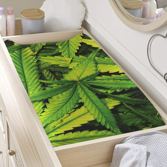 Cannabis Print Changing Pad Cover