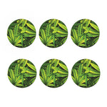 Cannabis Print Coaster Set