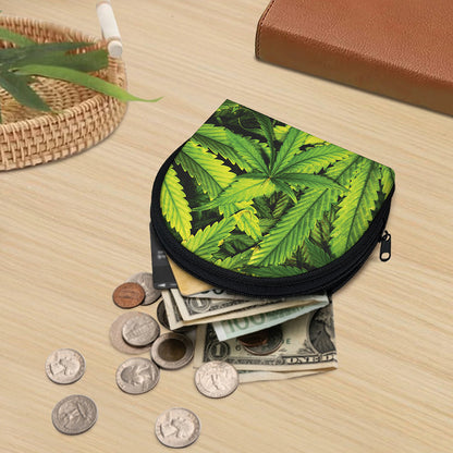 Cannabis Print Coin Purse