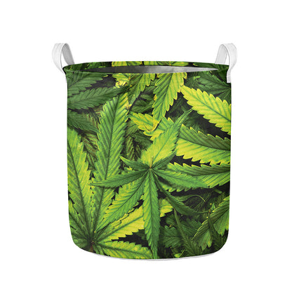 Cannabis Print Collapsible Laundry Basket
