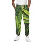 Cannabis Print Cotton Pants