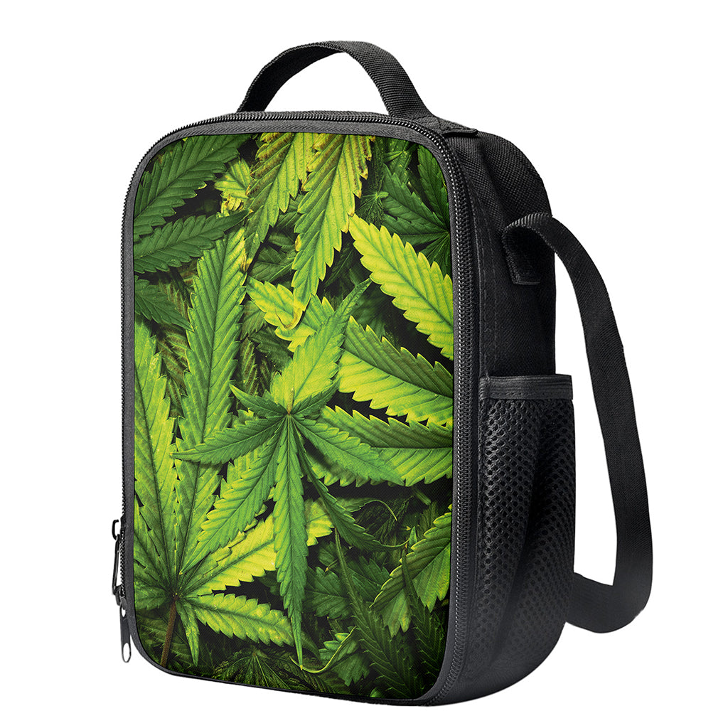 Cannabis Print Crossbody Lunch Bag