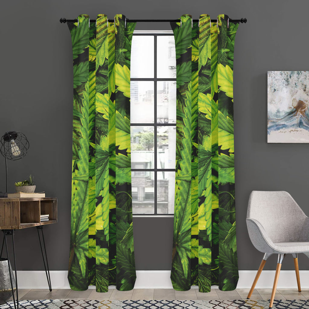 Cannabis Print Curtain