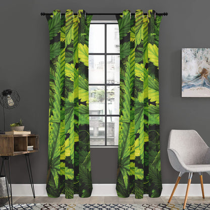 Cannabis Print Curtain