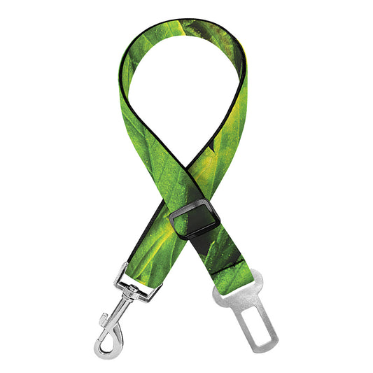 Cannabis Print Dog Seat Belt