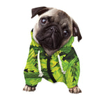 Cannabis Print Dog Zip Up Hoodie