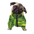 Cannabis Print Dog Zip Up Jacket