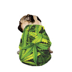 Cannabis Print Dog Zip Up Jacket