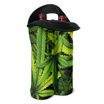 Cannabis Print Double Neoprene Wine Tote