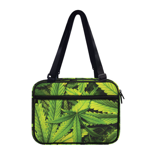 Cannabis Print Double Strap Bible Bag