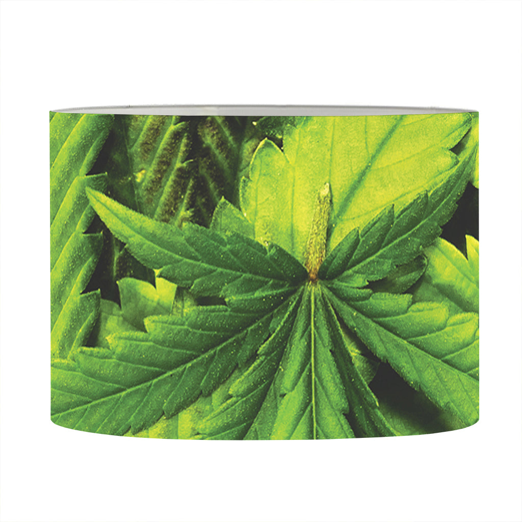 Cannabis Print Drum Lamp Shade