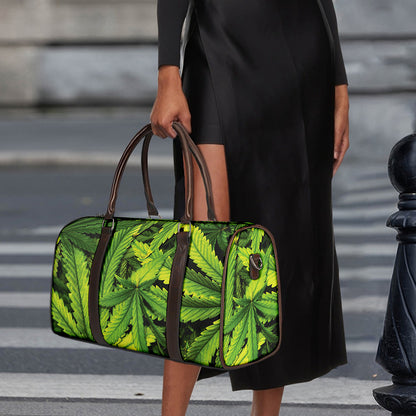 Cannabis Print Duffle Bag
