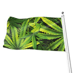 Cannabis Print Flag