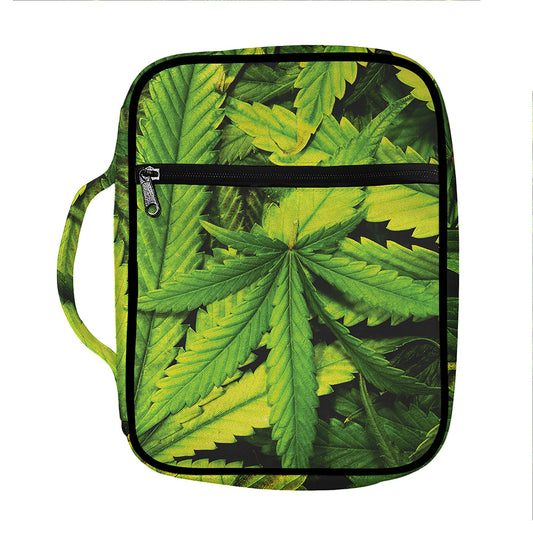 Cannabis Print Front Pocket Bible Bag