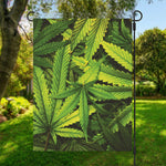 Cannabis Print Garden Flag
