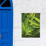 Cannabis Print Garden Flag
