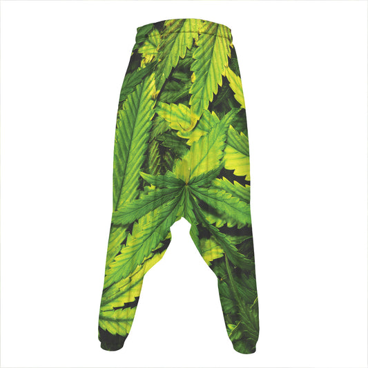 Cannabis Print Hammer Pants