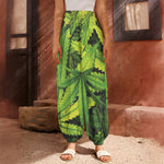Cannabis Print Harem Pants