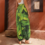 Cannabis Print Harem Pants