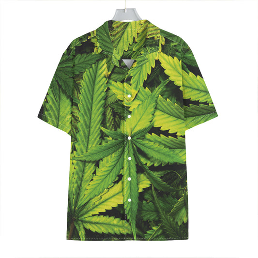 Cannabis Print Hawaiian Shirt