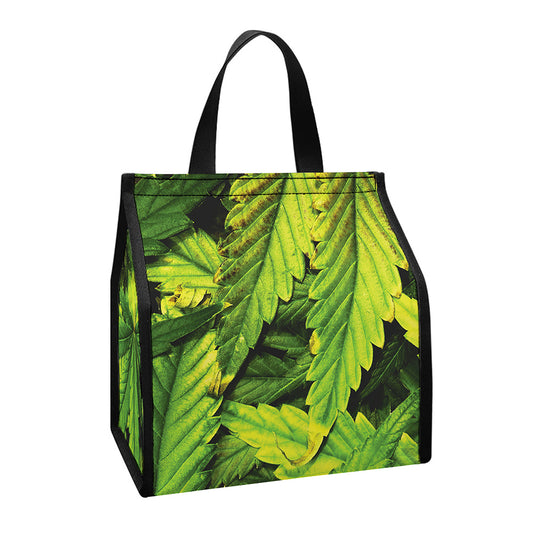 Cannabis Print Insulated Lunch Tote