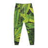 Cannabis Print Jogger Pants