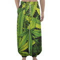 Cannabis Print Lantern Pants