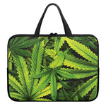 Cannabis Print Laptop Sleeve With Handle