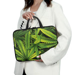 Cannabis Print Laptop Sleeve With Handle