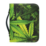 Cannabis Print Leather Bible Cover