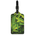 Cannabis Print Luggage Tag