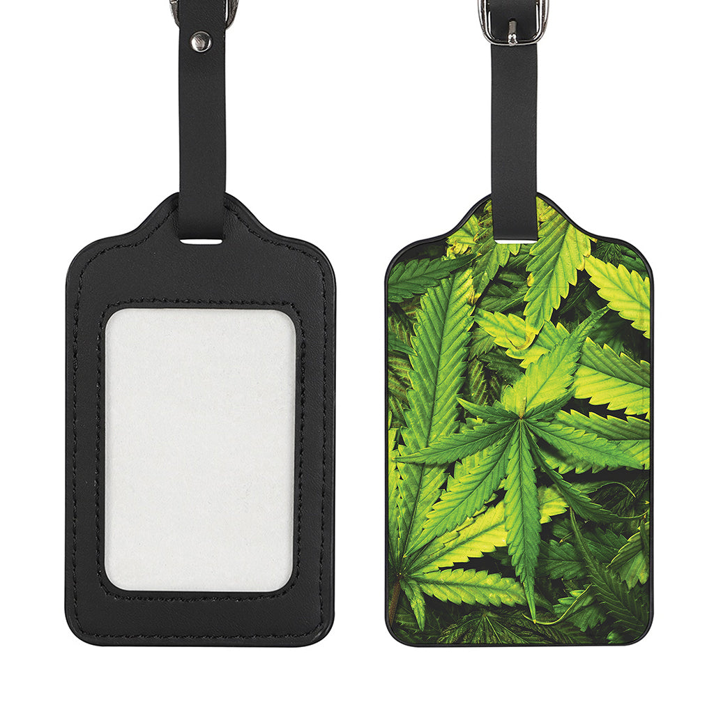 Cannabis Print Luggage Tag