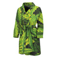 Cannabis Print Men's Bathrobe