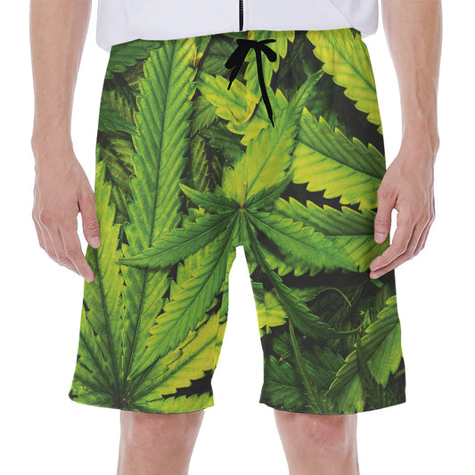 Cannabis Print Men's Beach Shorts