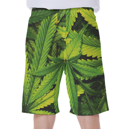 Cannabis Print Men's Beach Shorts