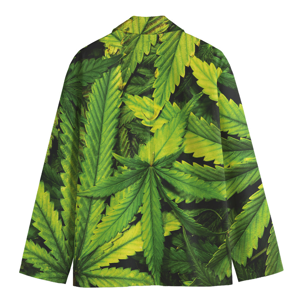 Cannabis Print Men's Blazer