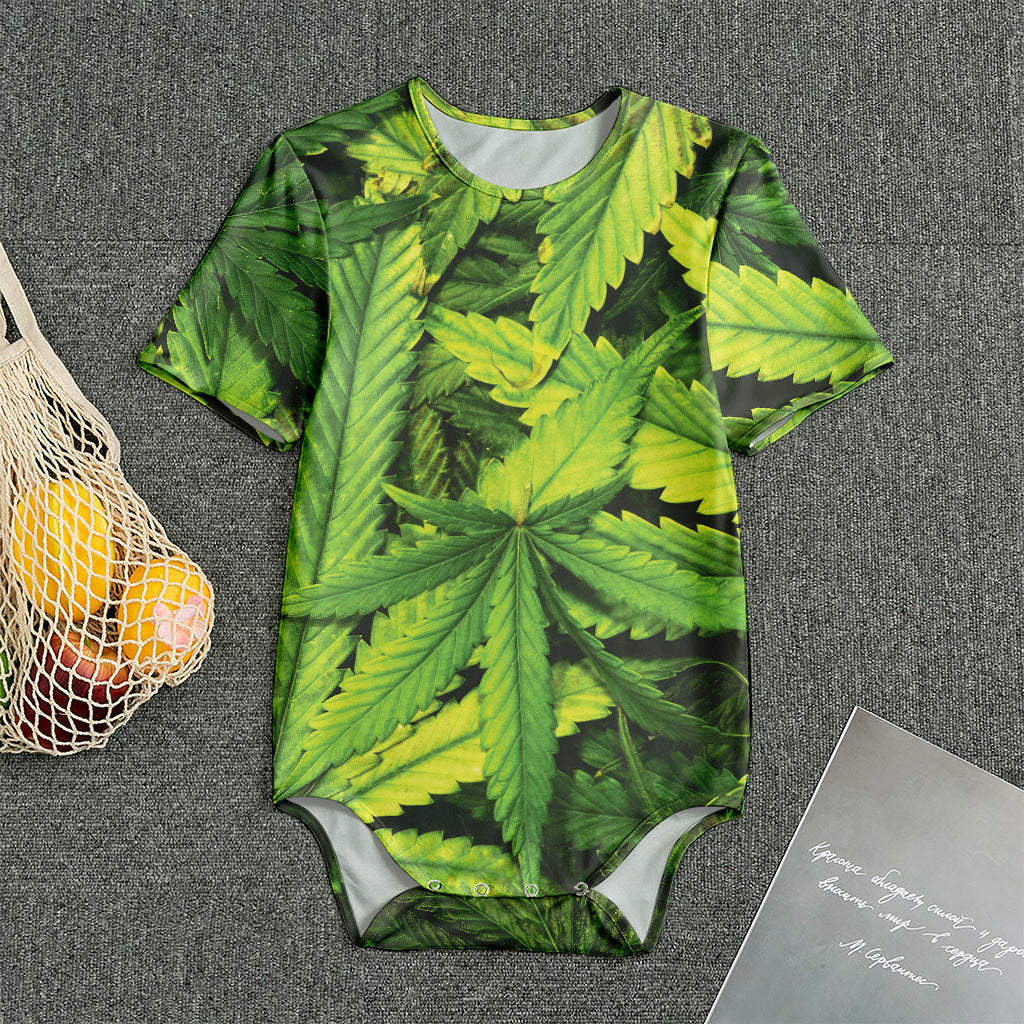 Cannabis Print Men's Bodysuit