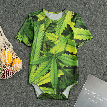 Cannabis Print Men's Bodysuit