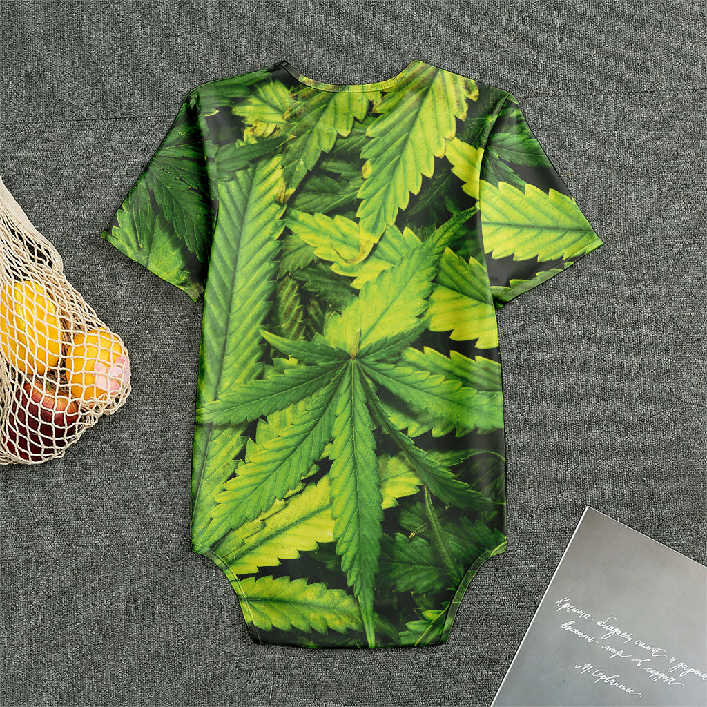 Cannabis Print Men's Bodysuit