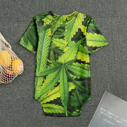 Cannabis Print Men's Bodysuit
