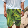 Cannabis Print Men's Cargo Shorts