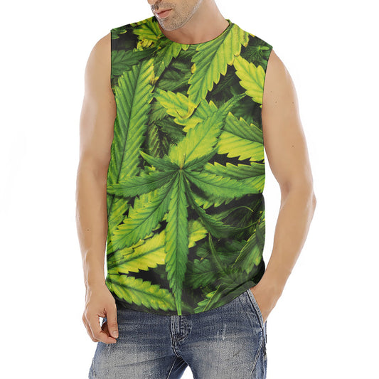 Cannabis Print Men's Fitness Tank Top