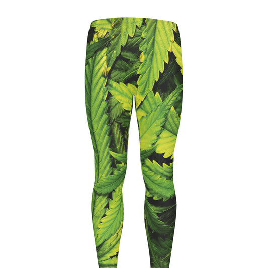 Cannabis Print Men's leggings