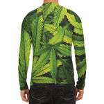 Cannabis Print Men's Long Sleeve Rash Guard