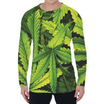 Cannabis Print Men's Long Sleeve T-Shirt