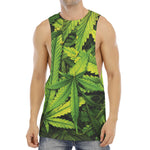 Cannabis Print Men's Muscle Tank Top