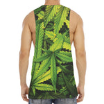Cannabis Print Men's Muscle Tank Top