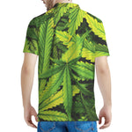 Cannabis Print Men's Polo Shirt