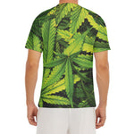Cannabis Print Men's Short Sleeve Rash Guard